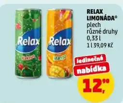 Penny Market Relax limonáda nabídka