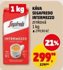 Penny Market Káva segafredo intermezzo zrnková nabídka