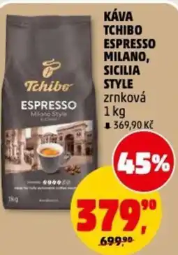 Penny Market Káva tchibo espresso milano, sicilia style zrnková nabídka