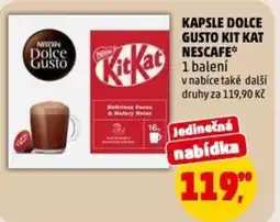 Penny Market Kapsle dolce gusto kit kat nescafe nabídka