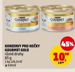Penny Market Konzervy pro kočky gourmet gold nabídka