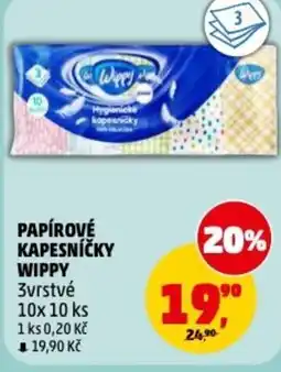Penny Market Papírové kapesníčky wippy nabídka