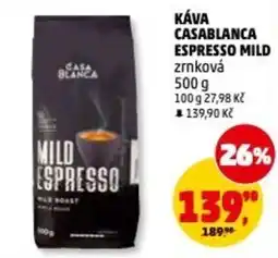Penny Market Káva casablanca espresso mild zrnková nabídka
