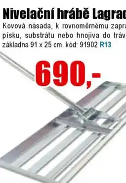 EVA Nivelační hrábě Lagrada nabídka