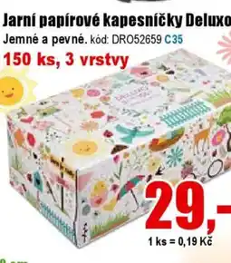 EVA Jarní papírové kapesníčky Deluxo nabídka