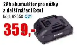 EVA 2Ah akumulátor pro nůžky a další nářadí Extol nabídka