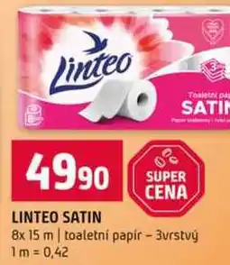 Terno LINTEO SATIN 8x 15 m toaletní papír 3vrstvý nabídka