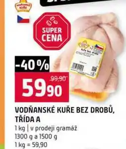 Terno VODŇANSKÉ KUŘE BEZ DROBŮ, TŘÍDA A 1 kg v prodeji gramáž nabídka