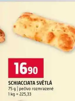 Terno SCHIACCIATA SVĚTLÁ 75 g pečivo rozmrazené nabídka