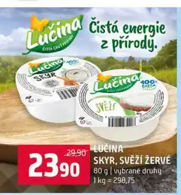 Terno LUČINA SKYR, SVĚŽÍ ŽERVÉ 80 g vybrané druhy nabídka