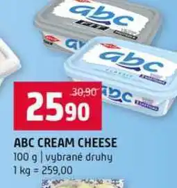 Terno ABC CREAM CHEESE 100 g vybrané druhy nabídka
