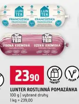 Terno LUNTER ROSTLINNÁ POMAZÁNKA 100 g vybrané druhy nabídka