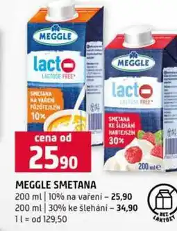 Terno MEGGLE SMETANA 30% 200 ml 10% na vaření nabídka