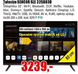 EVA Televize SENCOR SLE 32S803B nabídka