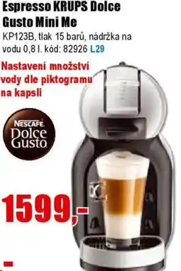 EVA Espresso KRUPS Dolce Gusto Mini Me nabídka