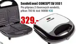 EVA Sendvičovač CONCEPT SV 3031 nabídka