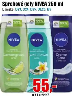 EVA Sprchové gely NIVEA nabídka