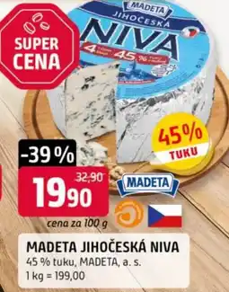 Trefa Madeta jihočeská niva nabídka