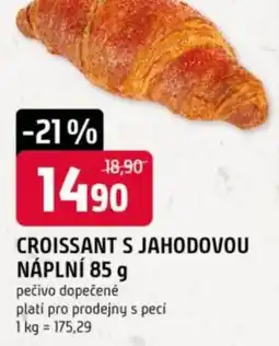 Trefa Croissant s jahodovou náplní nabídka