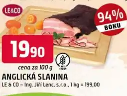 Trefa Anglická slanina nabídka