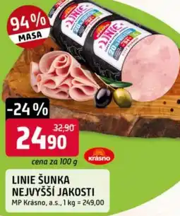 Trefa Linie šunka nejvyšší jakosti nabídka