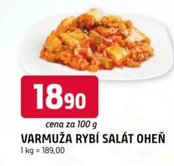 Trefa Varmuža rybí salát oheň nabídka