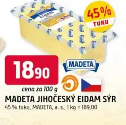 Trefa Madeta jihočeský eidam sýr nabídka