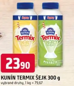 Trefa Kunín termix šejk nabídka