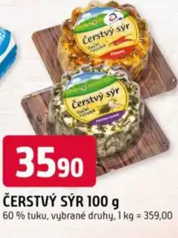 Trefa Čerstvý sýr nabídka