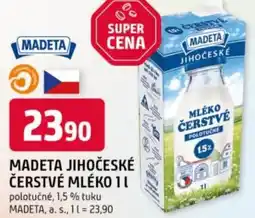 Trefa Madeta jihočeské čerstvé mléko nabídka