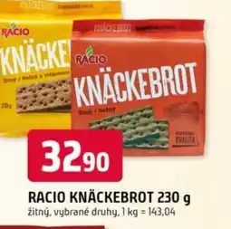 Trefa Racio knäckebrot nabídka