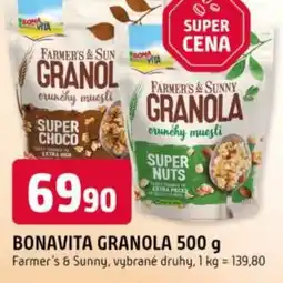 Trefa Bonavita granola nabídka