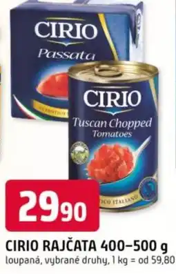 Trefa Cirio rajčata nabídka