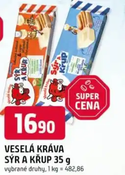 Trefa Veselá kráva sýr a křup nabídka