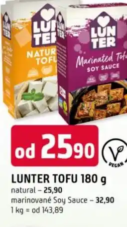 Trefa Lunter tofu nabídka