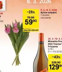 Tesco Kytice tulipánů nabídka
