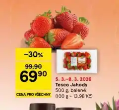 Tesco Jahody nabídka