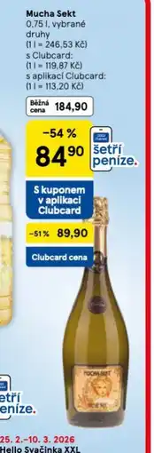 Tesco Mucha sekt nabídka