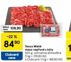 Tesco Mleté maso vepřové z kýty nabídka