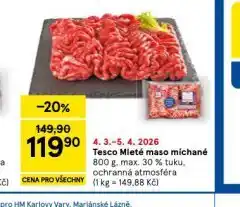 Tesco Mleté maso míchané nabídka