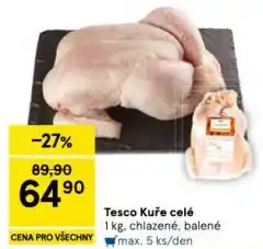 Tesco Kuře celé nabídka
