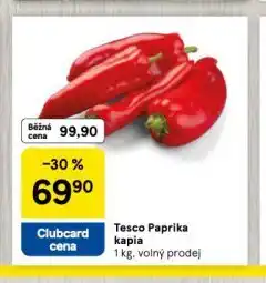 Tesco Paprika kapia nabídka