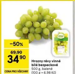 Tesco Hrozny révy vinné bílé bezpeckové nabídka