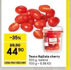 Tesco Rajčata cherry nabídka