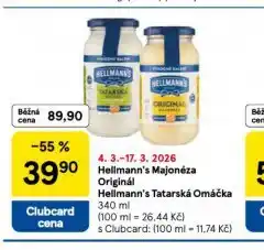 Tesco Hellmann´s tatarská omáčka, majonéza nabídka