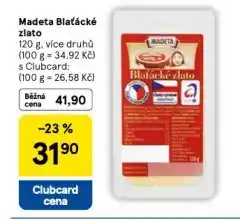 Tesco Madeta blaťácké zlato nabídka
