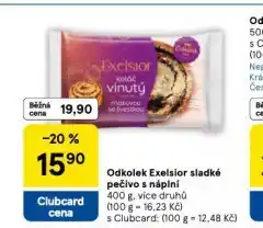 Tesco Odkolek exelsior sladké pečivo s náplní nabídka