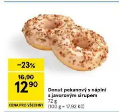 Tesco Donut pekanový s náplní s javorovým sirupem nabídka
