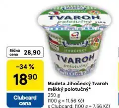 Tesco Jihočeský tvaroh měkký polotučný nabídka