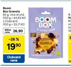Tesco Boom box granola nabídka